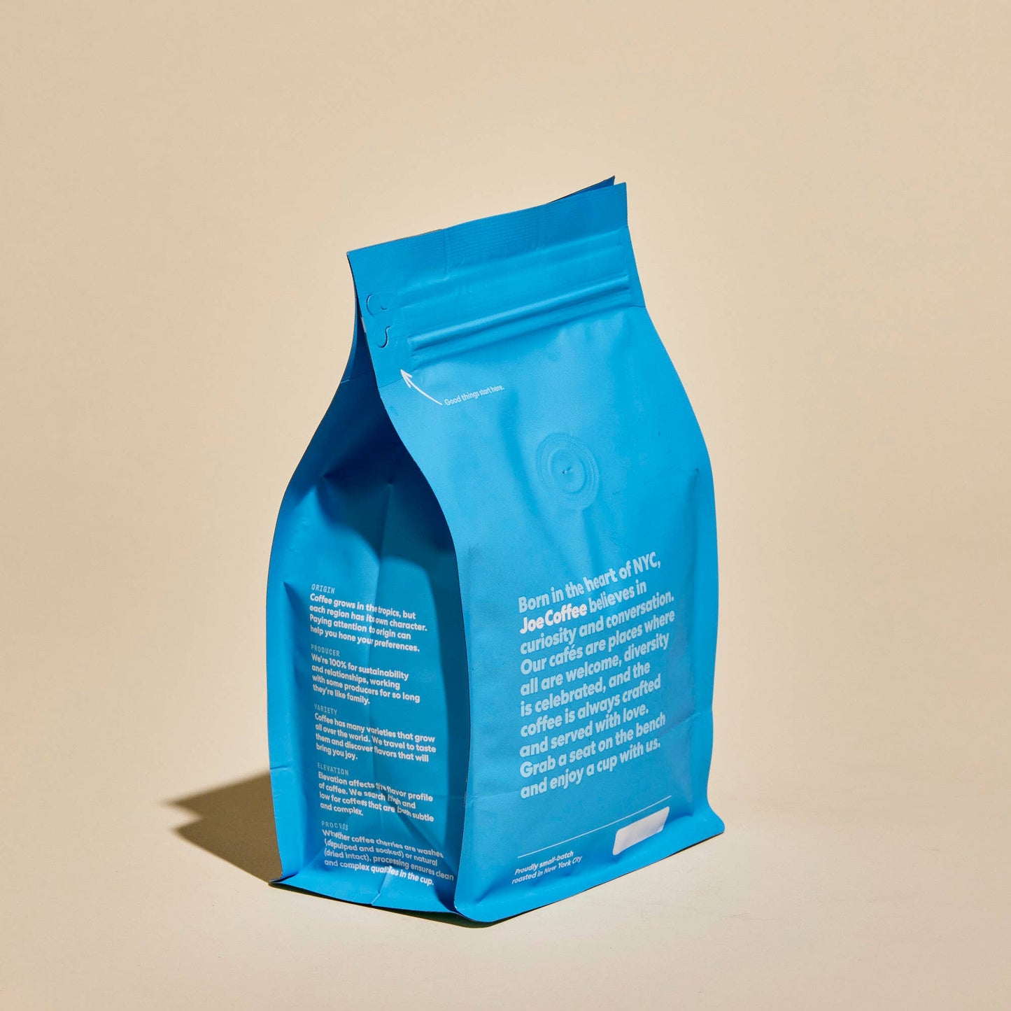 Amsterdam Medium/Dark Roast Coffee, 12 oz, Kosher, Rainforest Alliance Certified, NYC Roaster: 12 oz Whole Bean