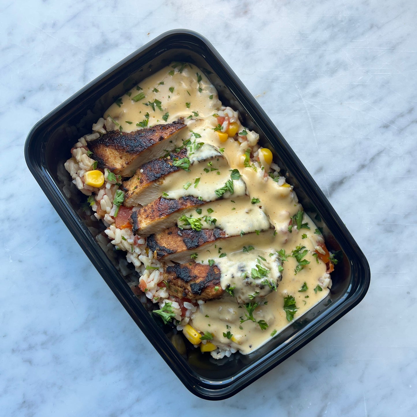 Large Tex-Mex Chicken & Cheese Sauce