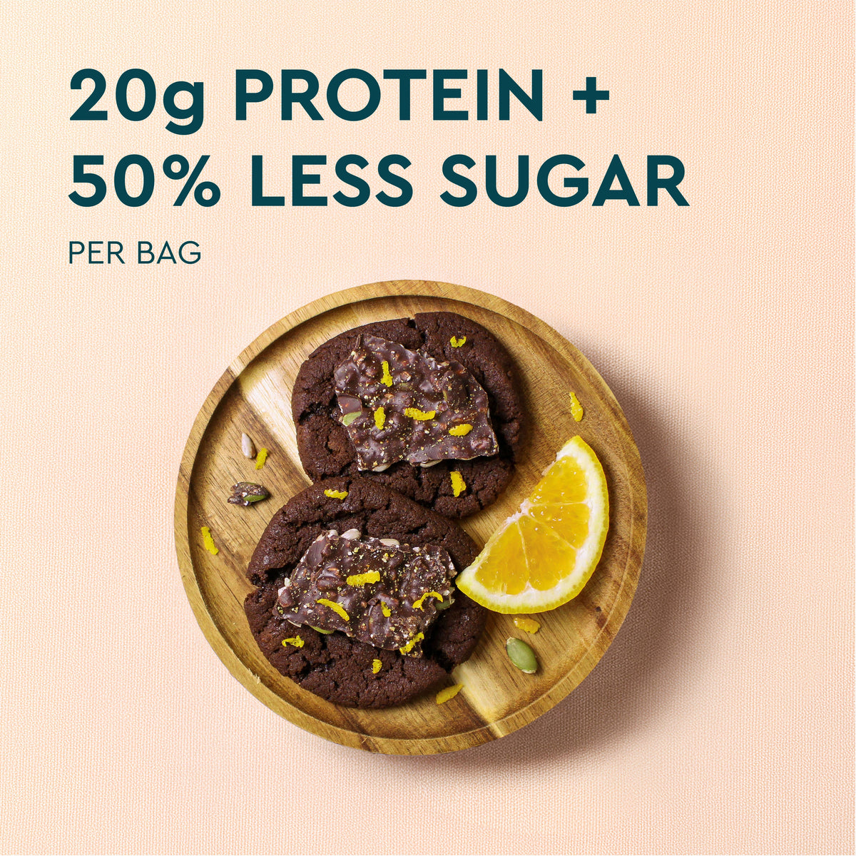 SEEDLY, Orange Zest, Dark Chocolate Bark, 3.6