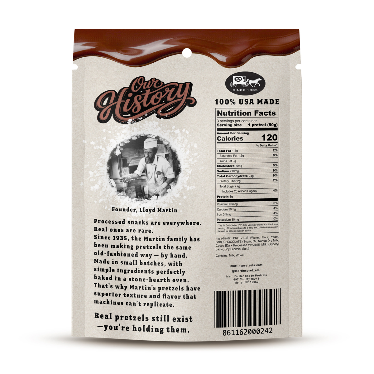 X-TRA Milk Chocolate Pretzels -3pk
