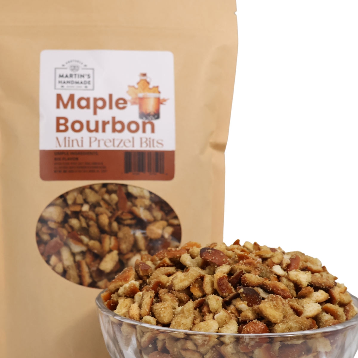 Maple Bourbon Mini Pretzel Bits 8oz.