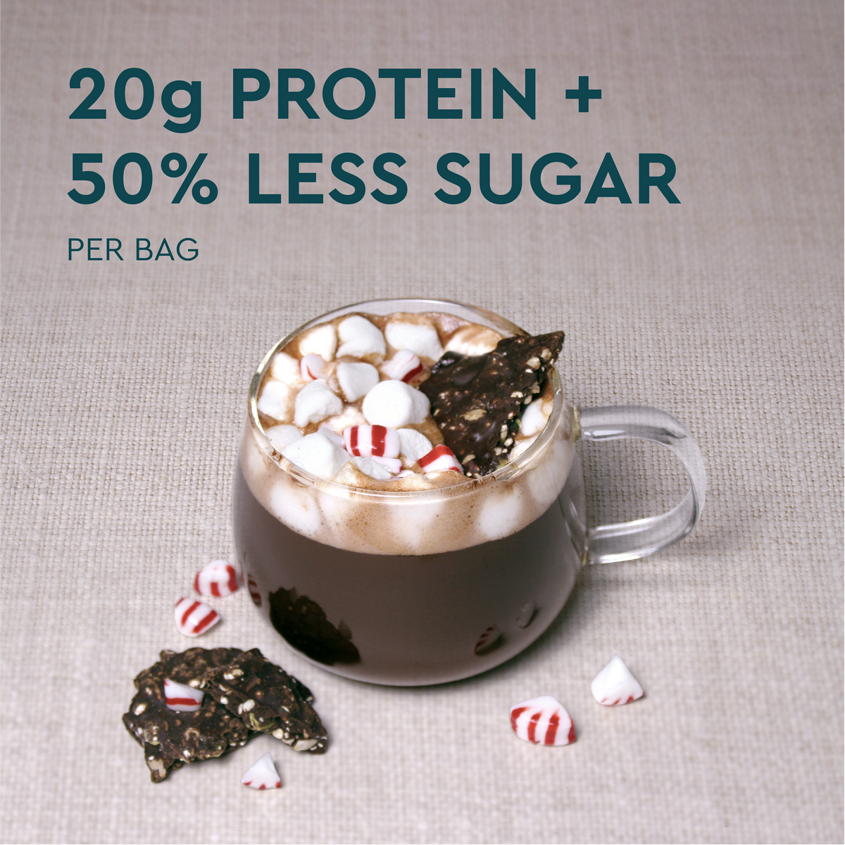 SEEDLY, Peppermint, Dark Chocolate Bark, 3.6 Oz. (Lmt Ed.)