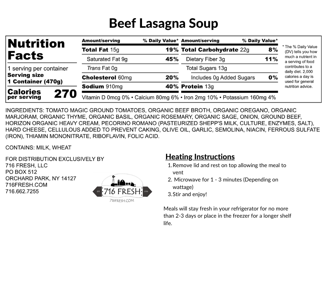 Beef Lasagna Soup