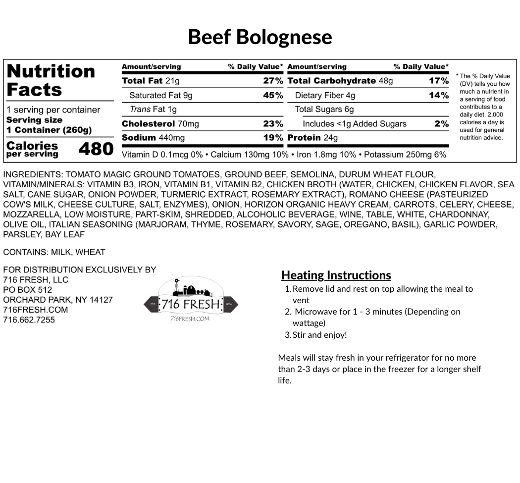 Beef Bolognese