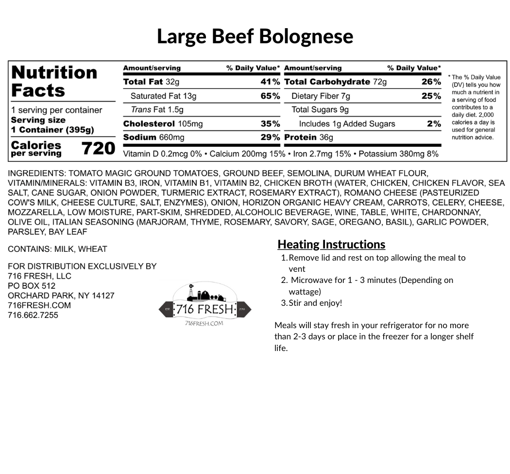Large Beef Bolognese