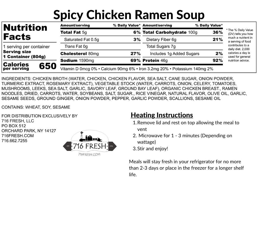 Spicy Chicken Ramen Soup