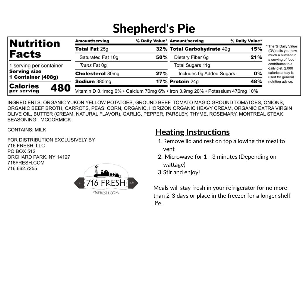 Shepherd’s Pie, GF
