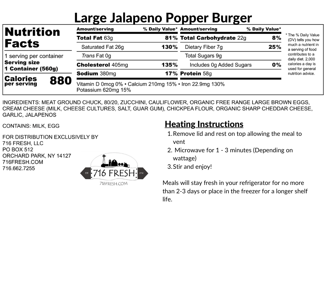 Jalapeno Popper Burger