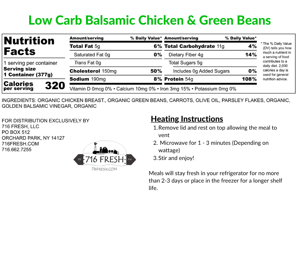 Low Carb Balsamic Chicken & Green Beans