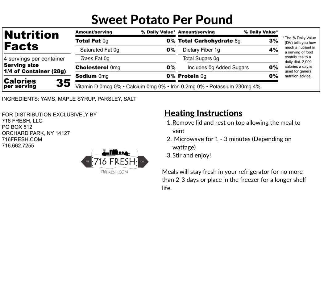 Sweet Potato Per Pound