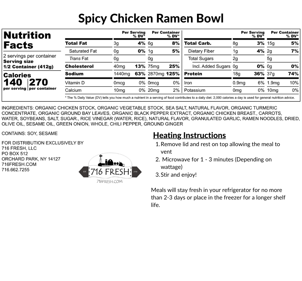 Spicy Chicken Ramen Bowl