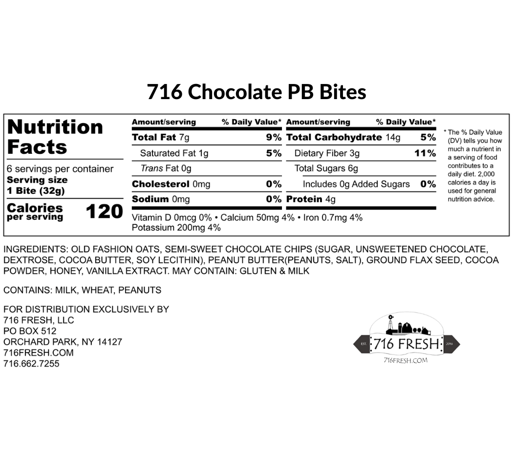 716 PB & Chocolate Bites