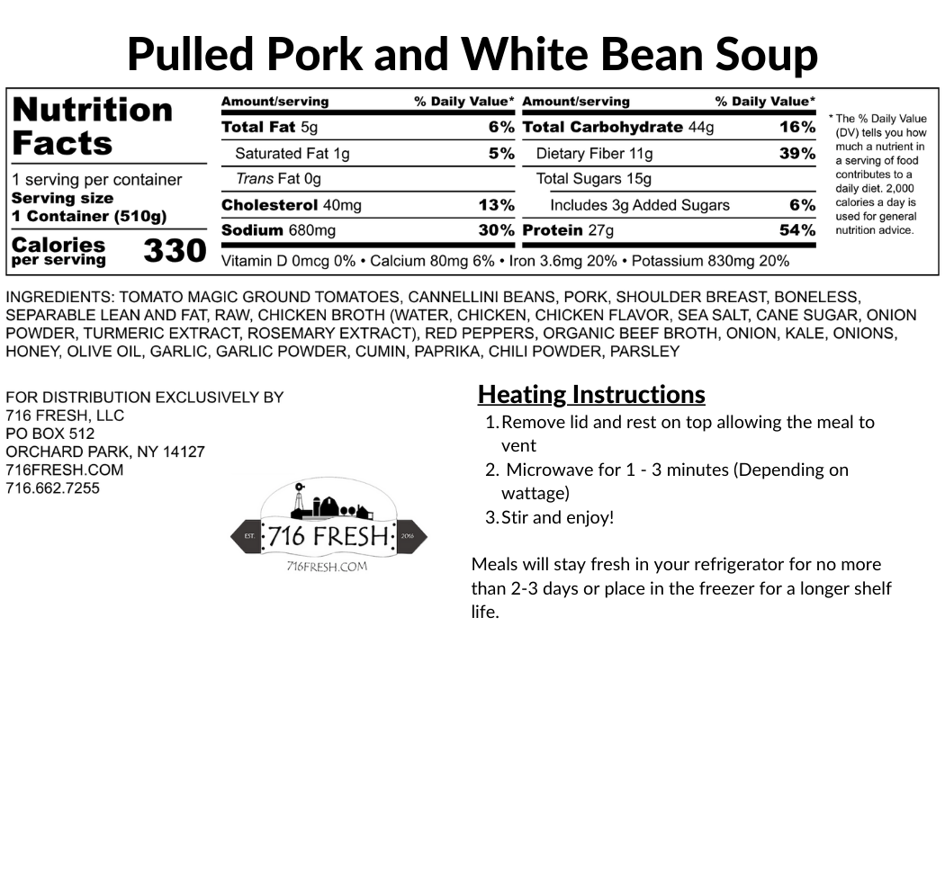 Pulled Pork and White Bean Soup