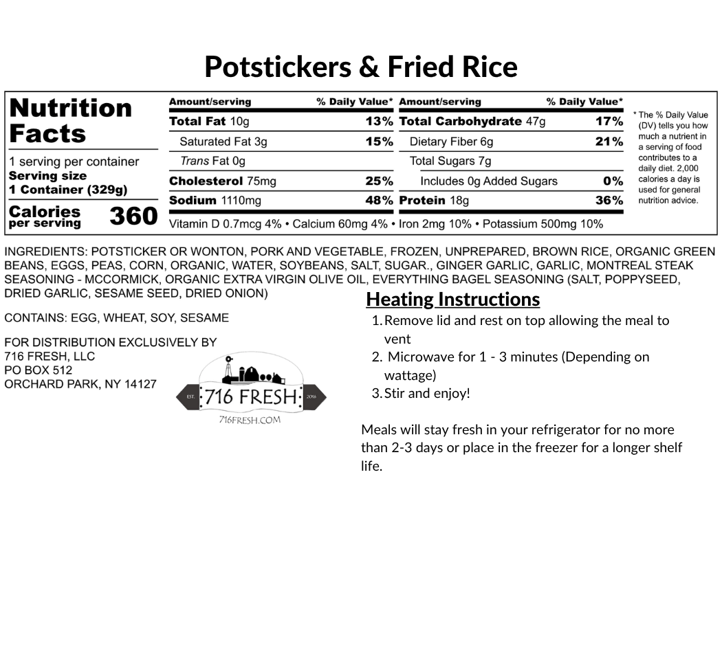 Potstickers & Fried Rice