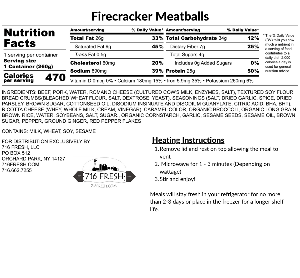 Firecracker Meatballs