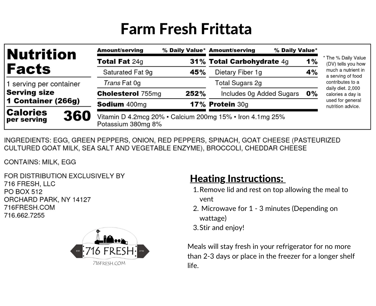 Farm Fresh Frittata, GF