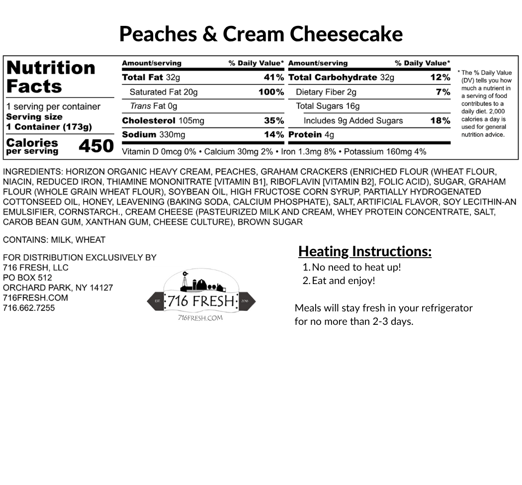 Peaches & Cream Cheesecake
