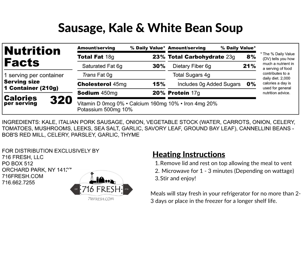 Sausage, Kale & White Bean Soup