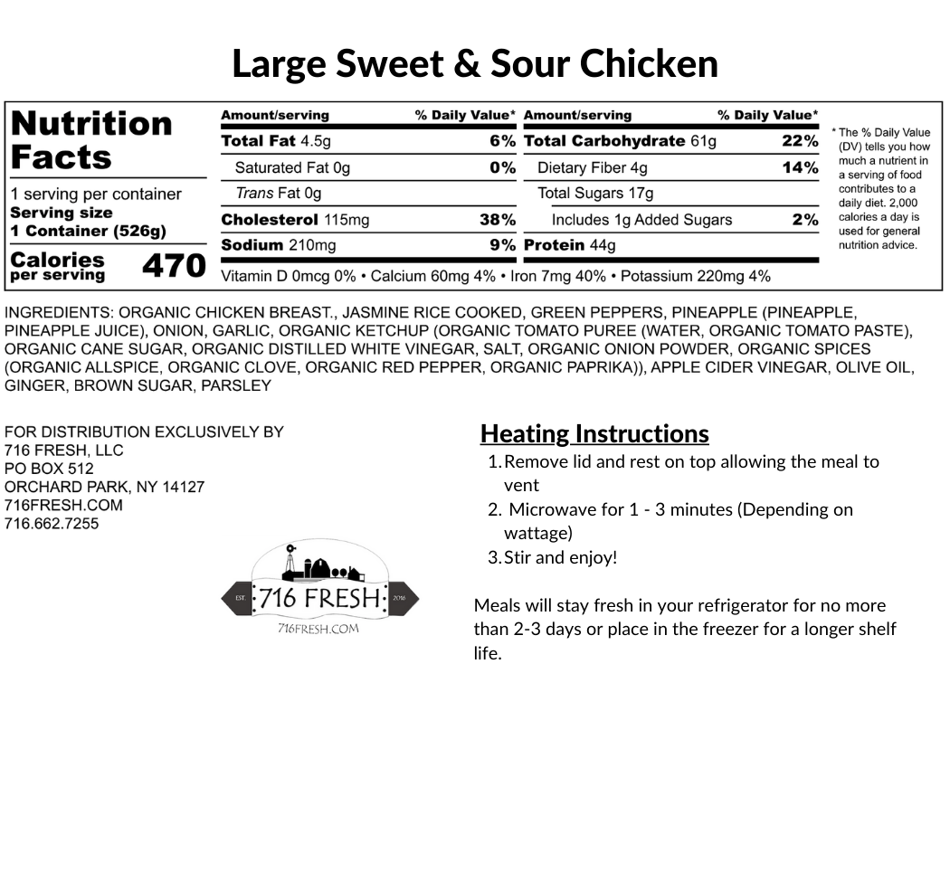 Large Sweet & Sour Chicken