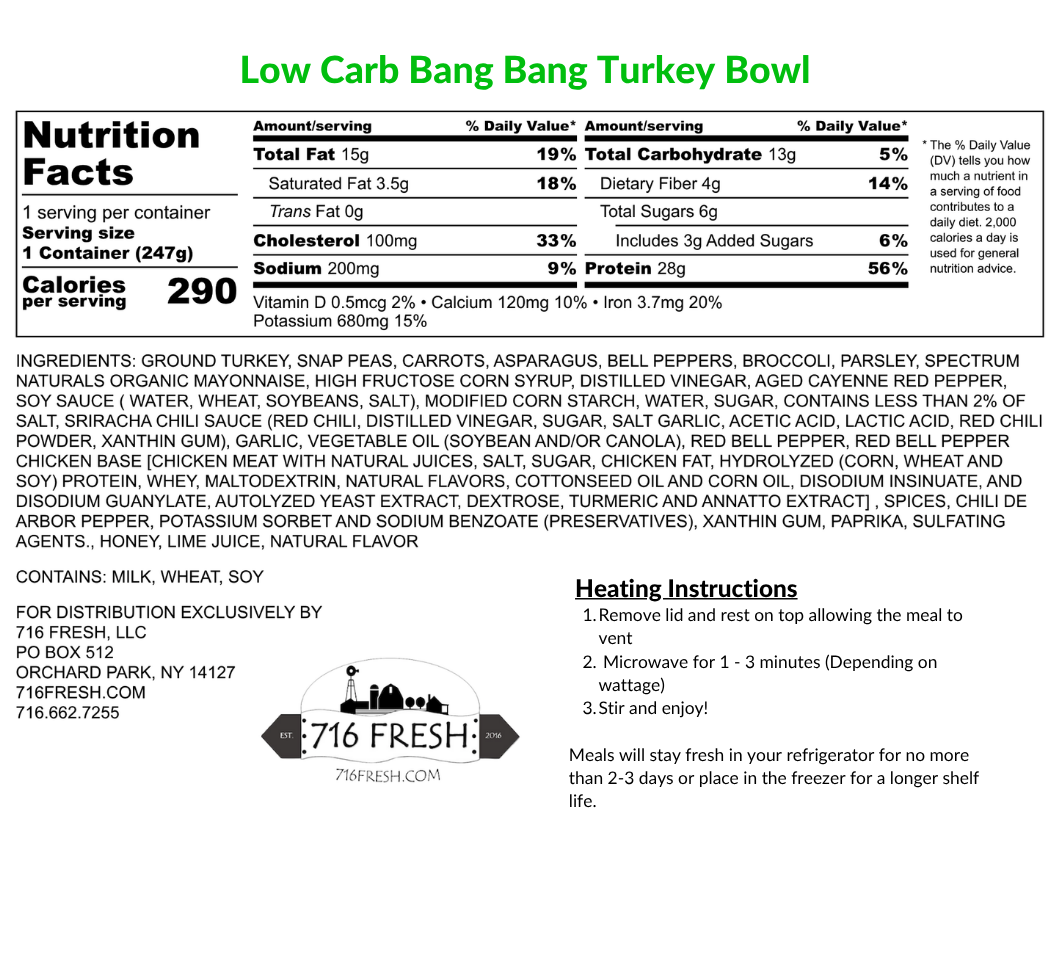 Low Carb Bang Bang Turkey Bowl