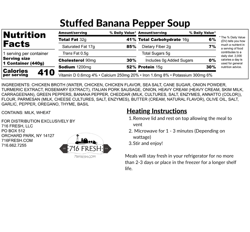 Stuffed Banana Pepper Soup
