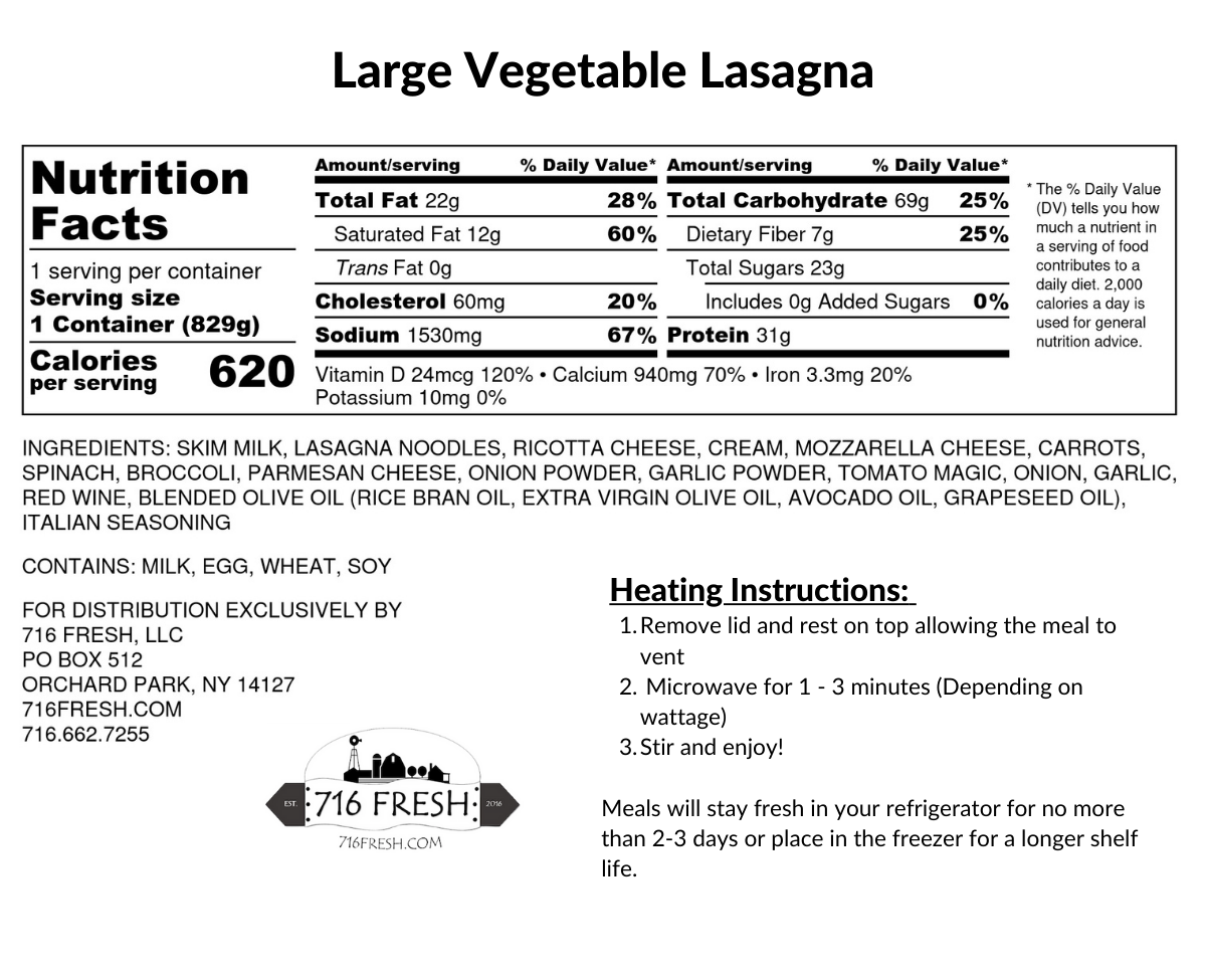 Large Vegetable Lasagna