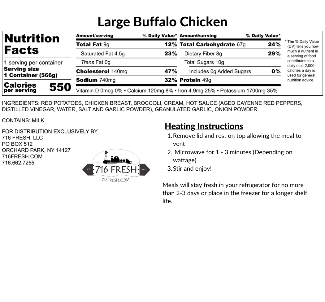 Large Buffalo Chicken, GF
