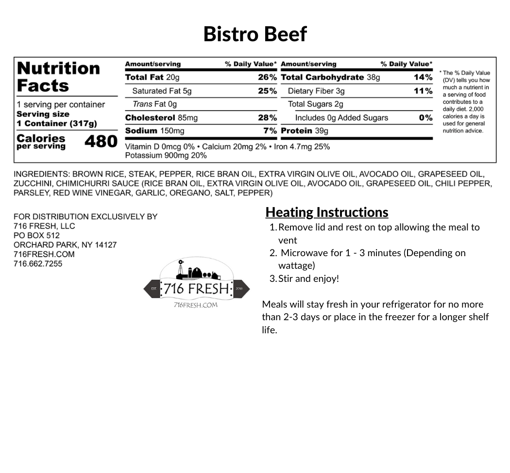 Bistro Beef, GF, DF