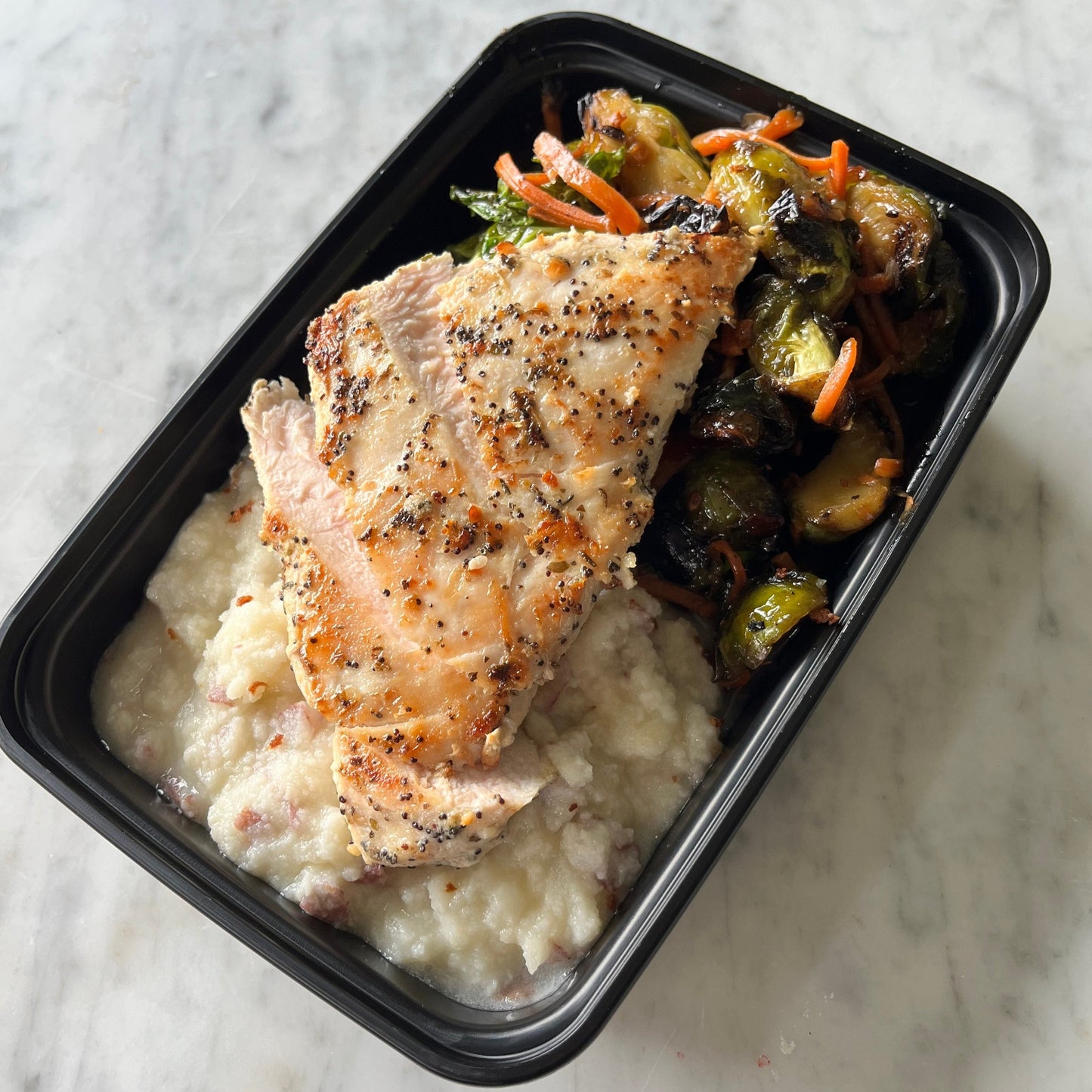 Roasted Chicken With Maple Brussels