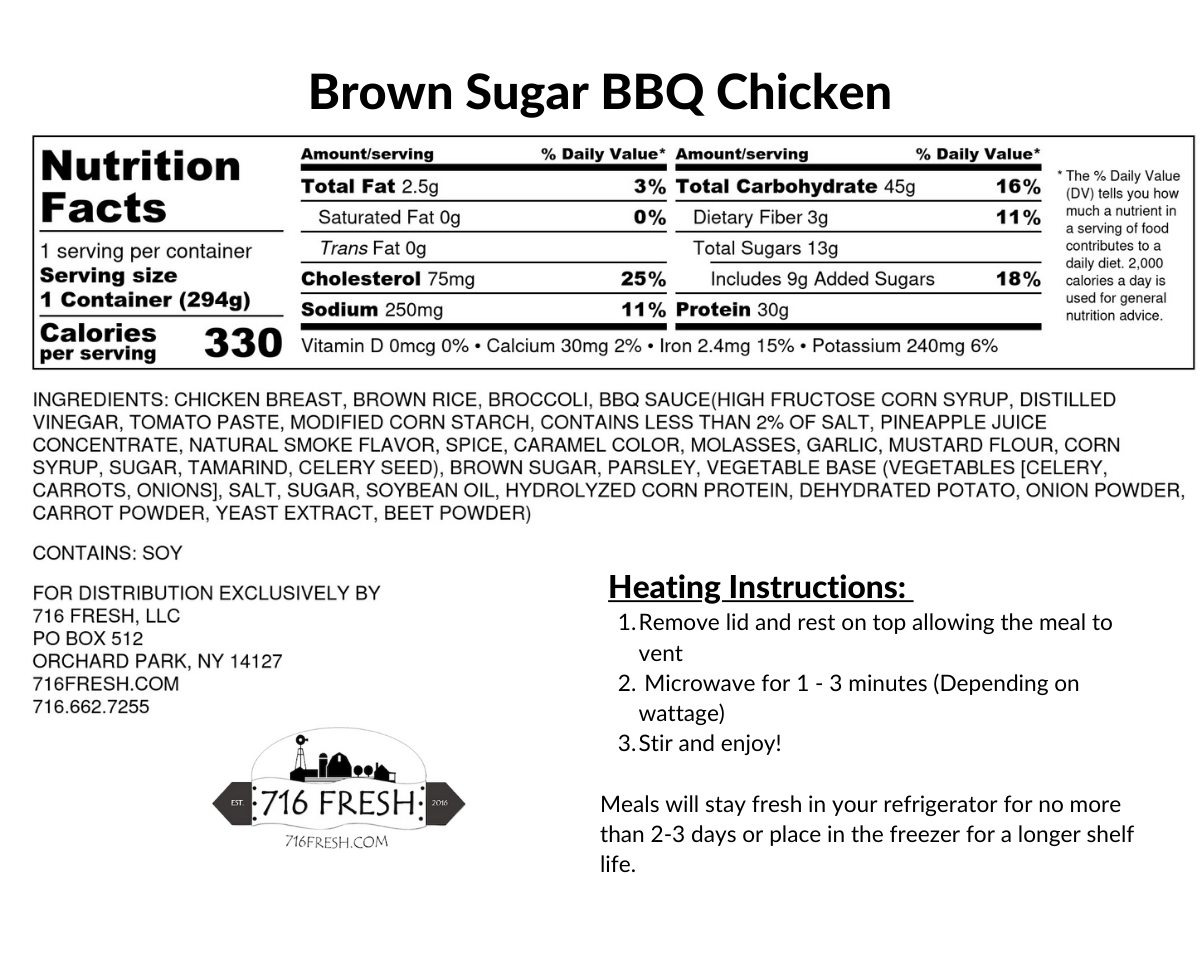Brown Sugar BBQ Chicken, GF