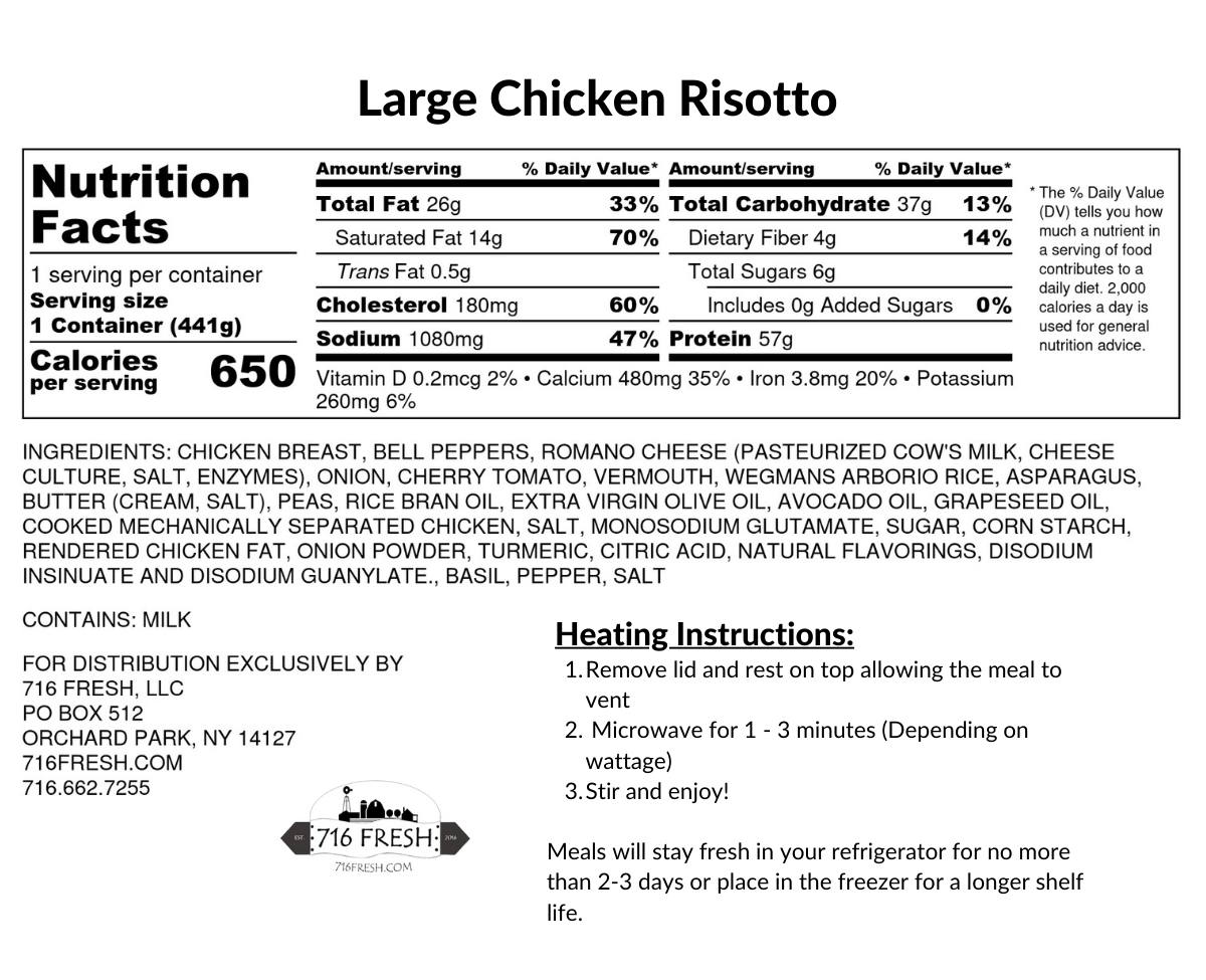Large Chicken Risotto, GF