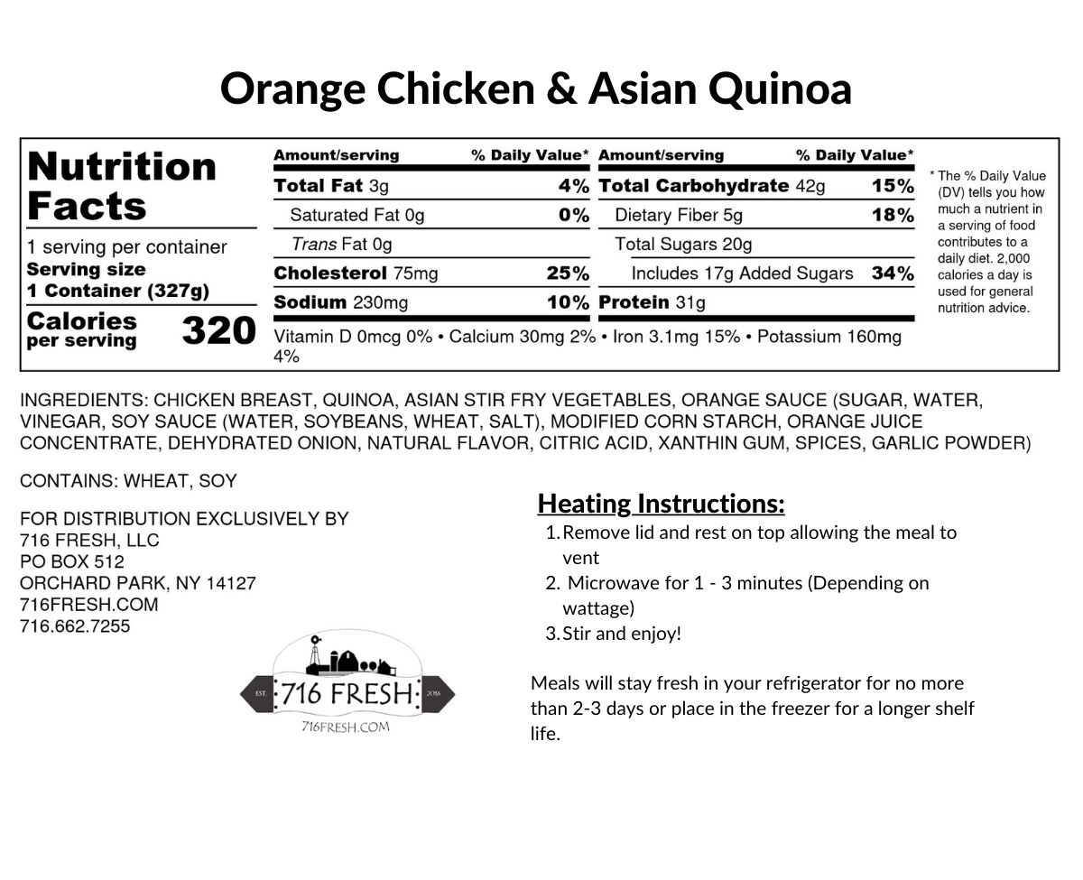Orange Chicken & Asian Quinoa