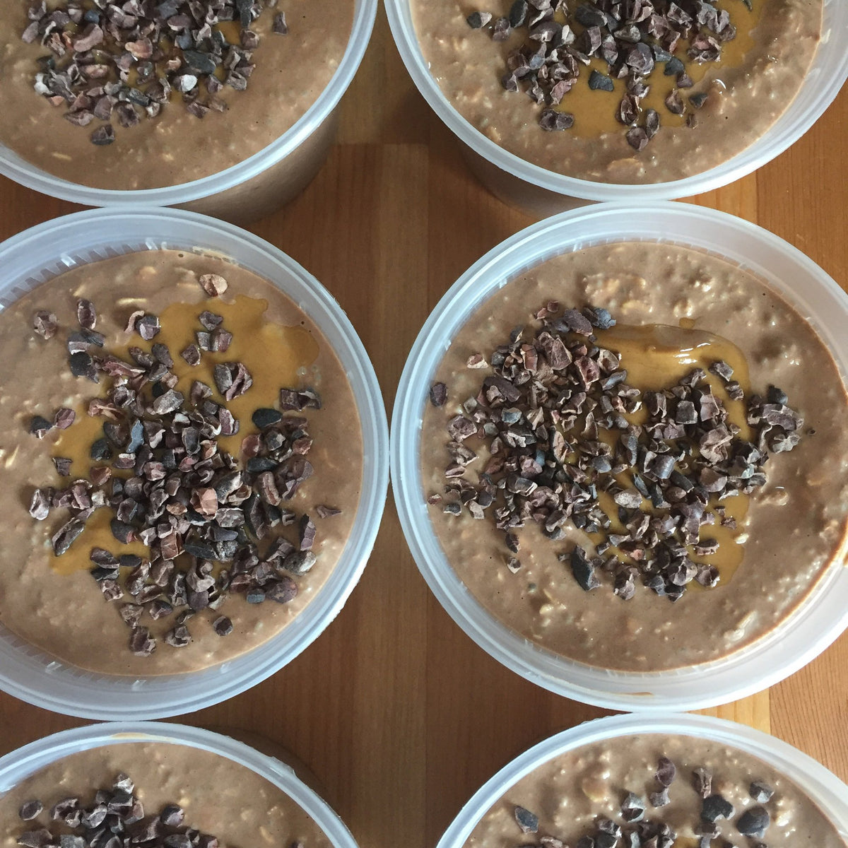 Peanut Butter & Chocolate Overnight Oats, V