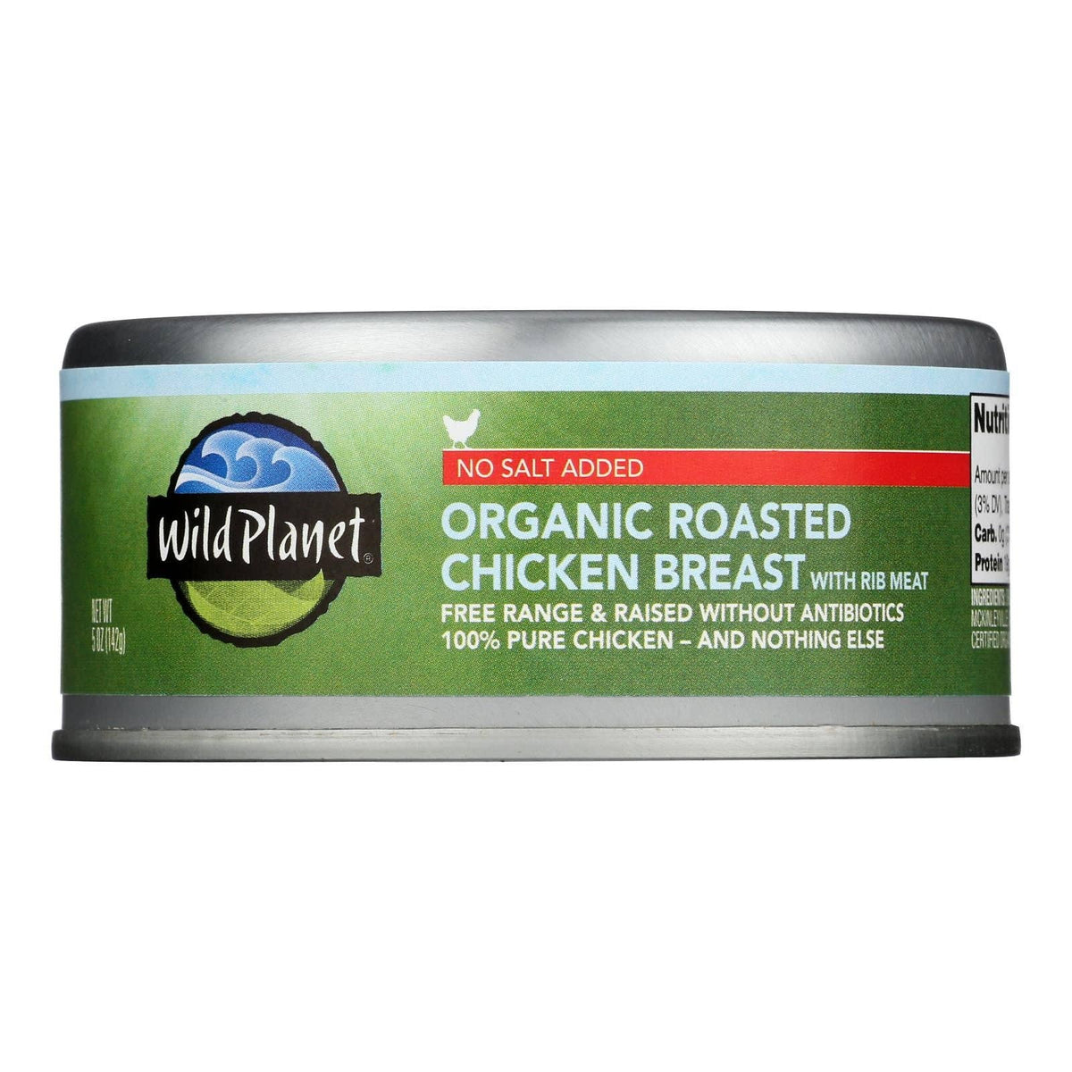 Wild Planet Organic No Salt Chicken Breast - 12 Pack, 5 Oz