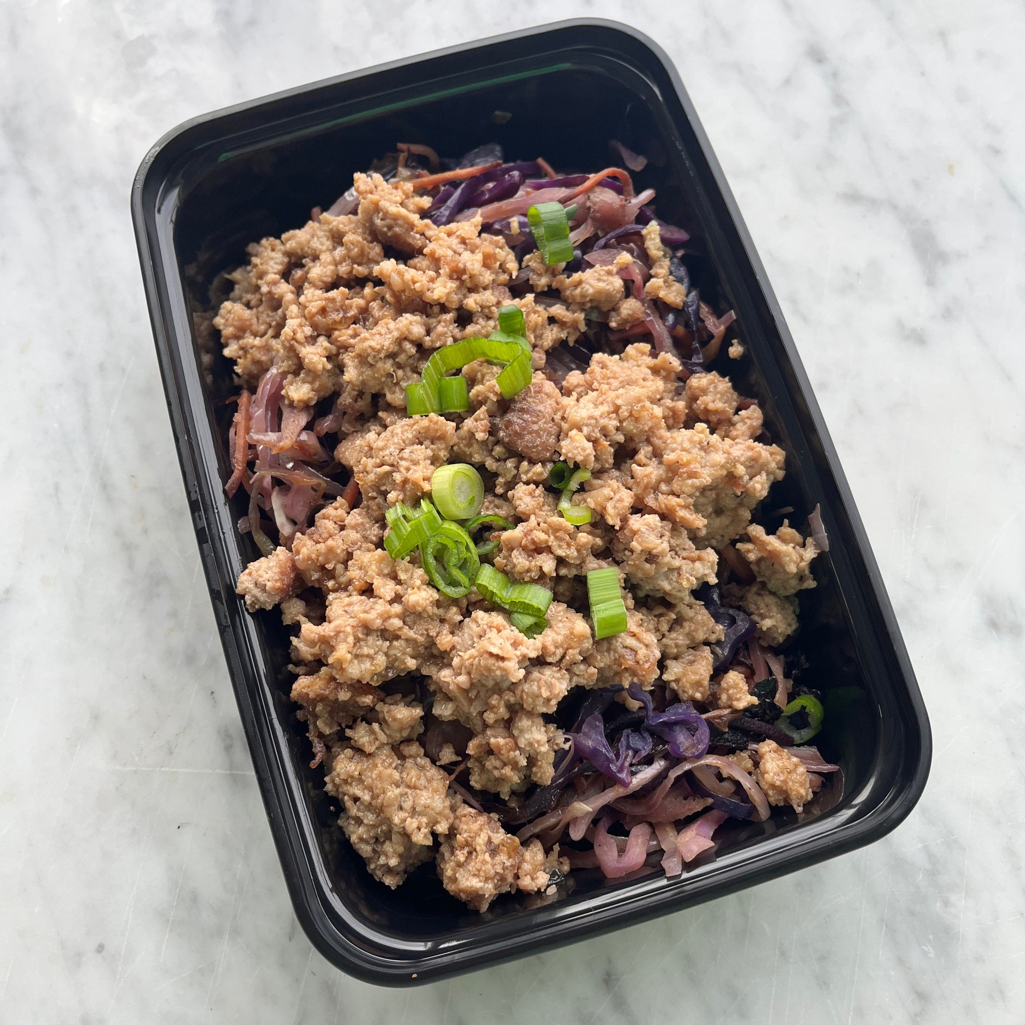 Large Low Carb Ground Turkey and Cabbage Stir Fry, GF, DF