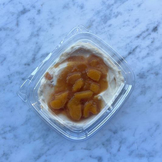 Peaches & Cream Cheesecake