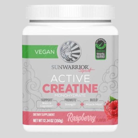 X- TRA Raspberry Active Creatine Drink Powder- Vegan, Soy-Free