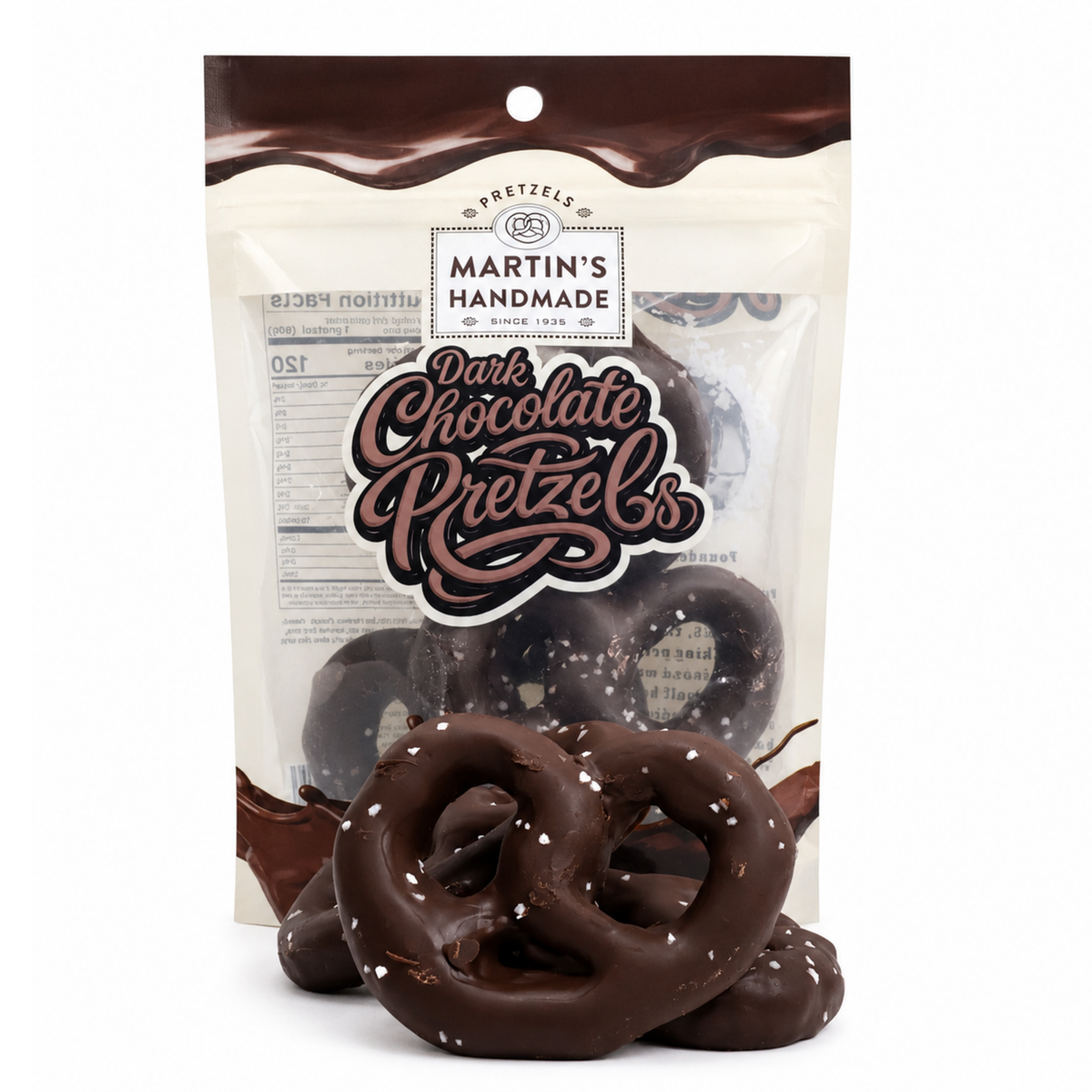 Dark Chocolate Pretzels 6, 3pk bags