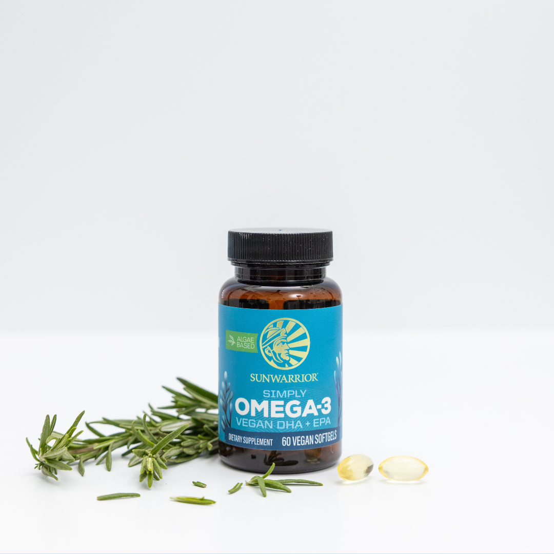 Simply Vegan Omega-3 Capsule Supplement - Vegan DHA + EPA