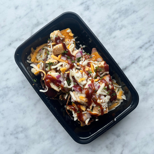 BBQ Chicken Stuffed Sweet Potato, GF