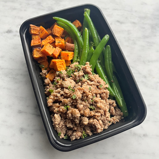 Large Teriyaki Ground Turkey, Sweet Potato & Green Beans, GF