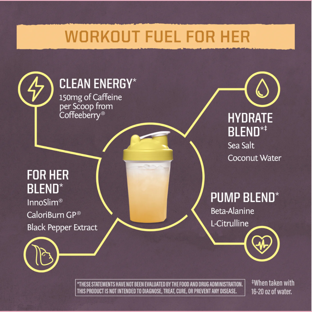 Citrus Sunshine Active Pre-Workout For Her Drink Powder