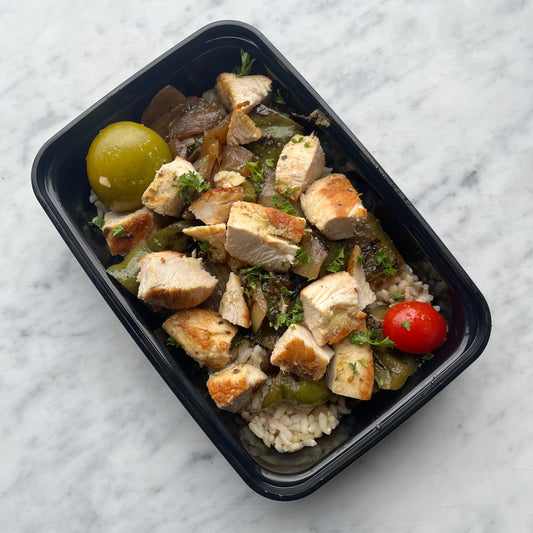 Deconstructed Chicken Shish Kabobs