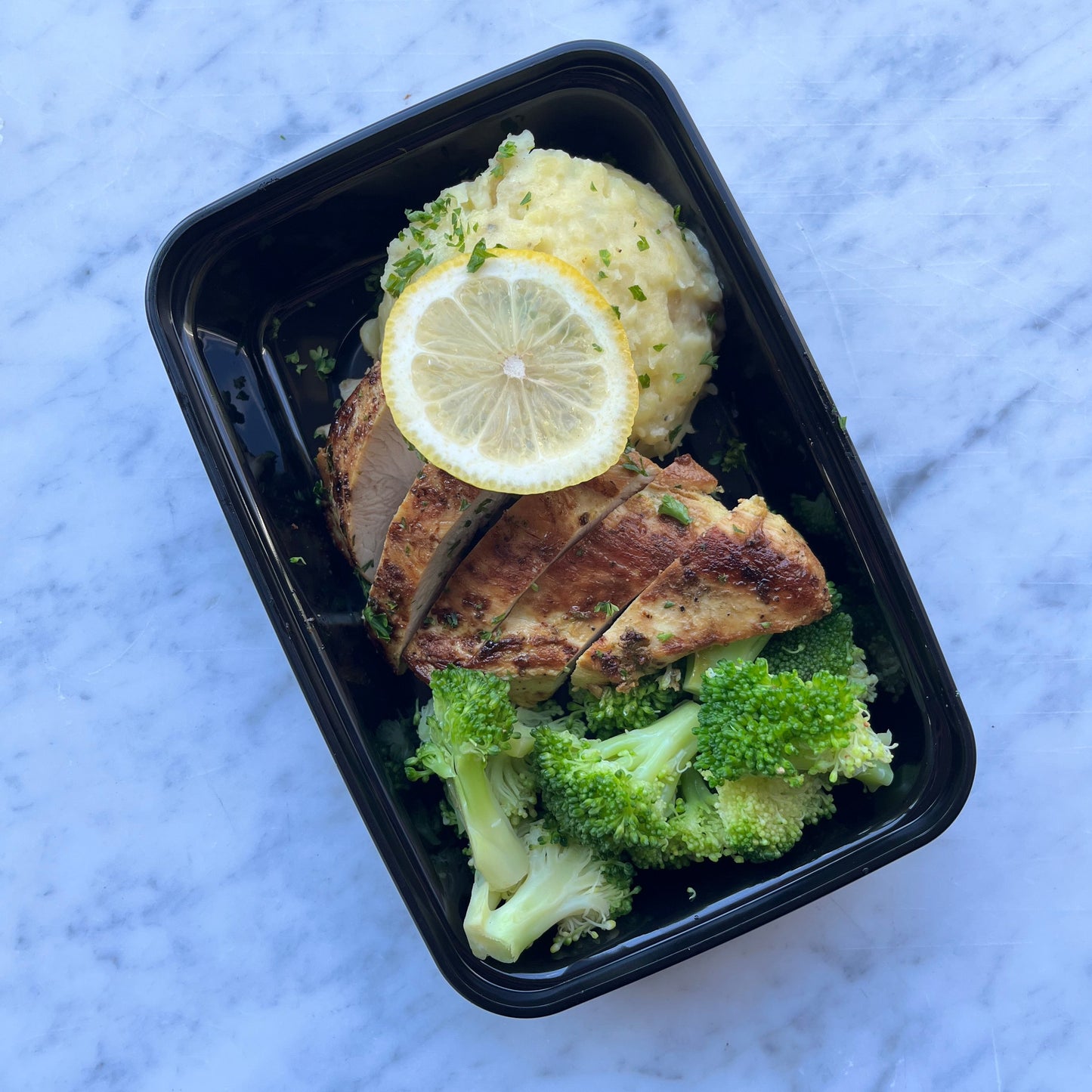 Large Lemon Pepper Chicken, Mashed Potato & Broccoli, GF