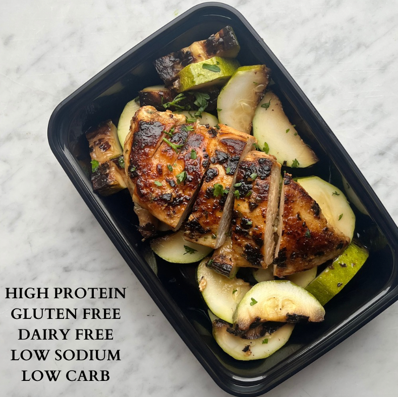 Low Carb Chicken & Roasted Zucchini