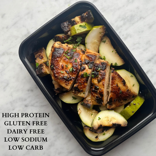Low Carb Chicken & Roasted Zucchini