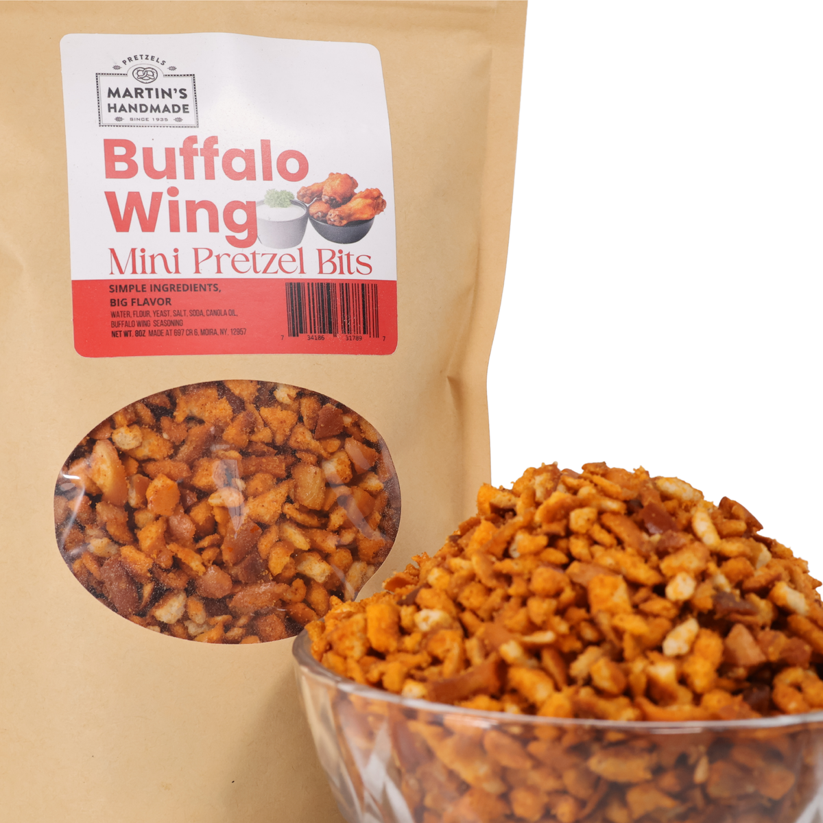 Buffalo Wing Mini Pretzel Bits 8oz