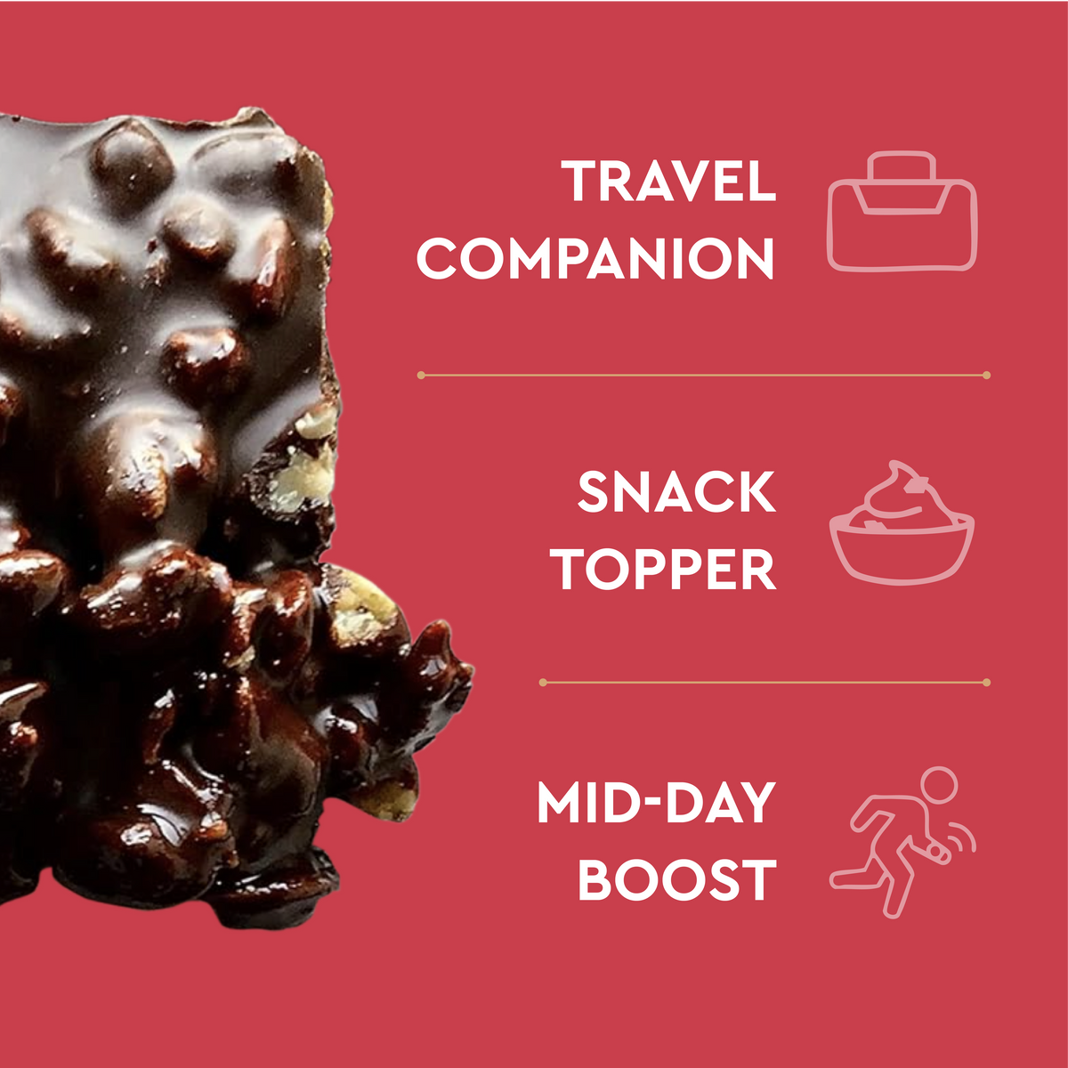 SEEDLY, Peppermint, Dark Chocolate Bark, 3.6 Oz. (Lmt Ed.)
