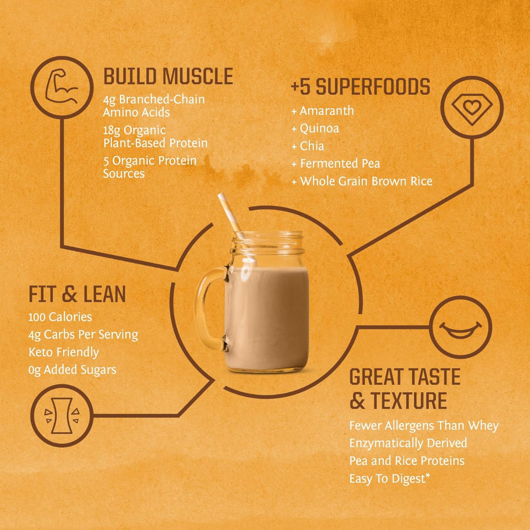 X-TRA Classic Plus Vanilla  - Pea & Chia Protein Powder: 375g