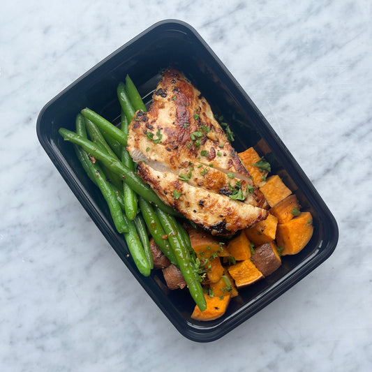 Large Marinated Chicken, Sweet Potato & Green Beans, GF, DF